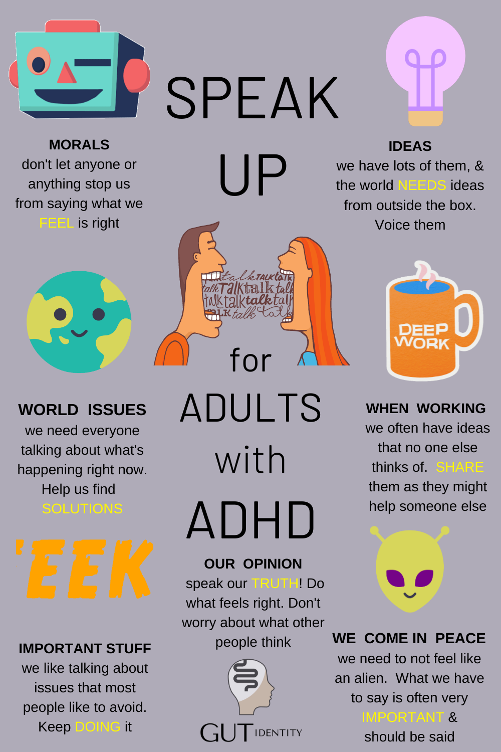 Learning to Speak up For Adults with ADHD