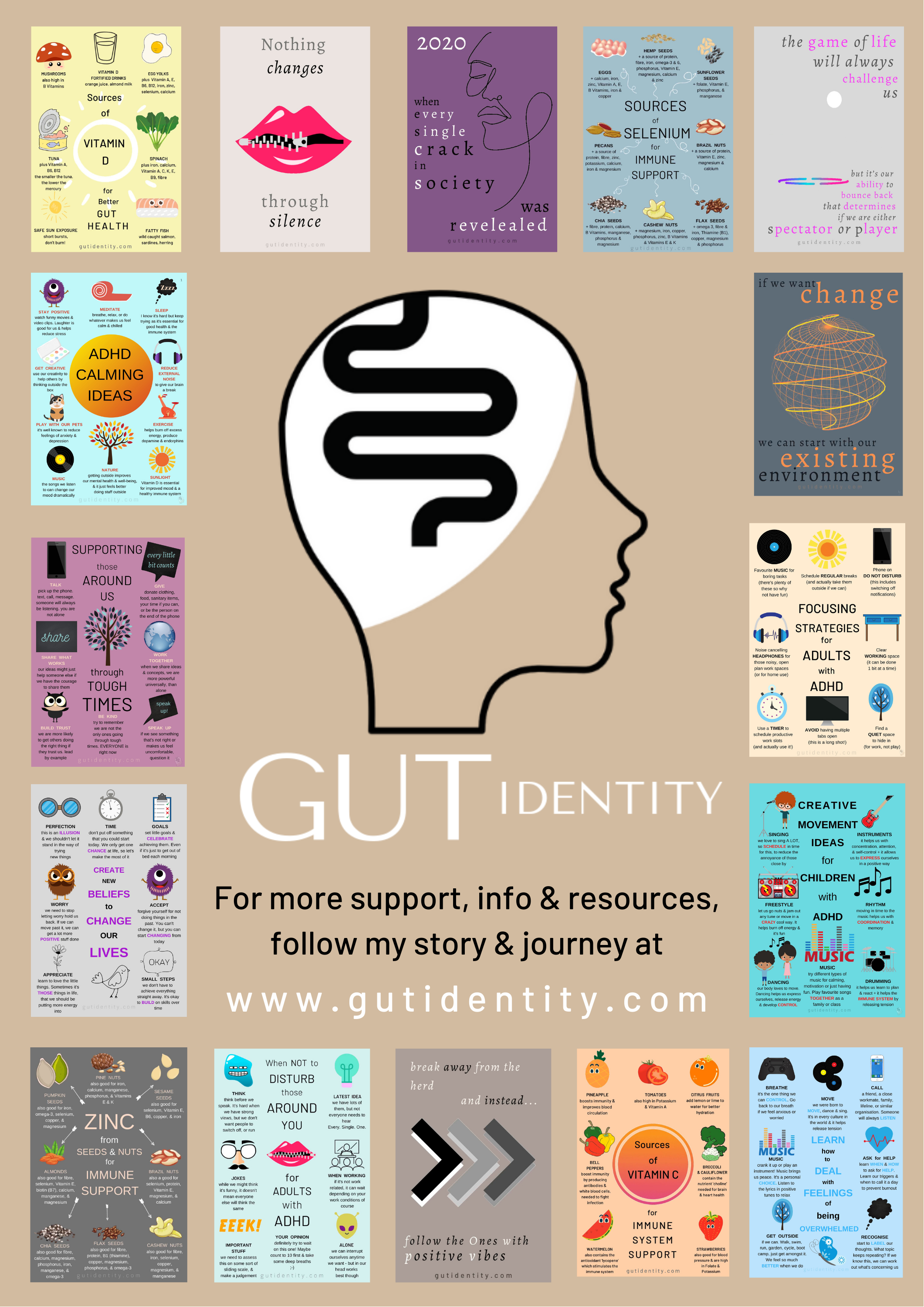 Gutidentity Resources on Education, Health and Well-Being
