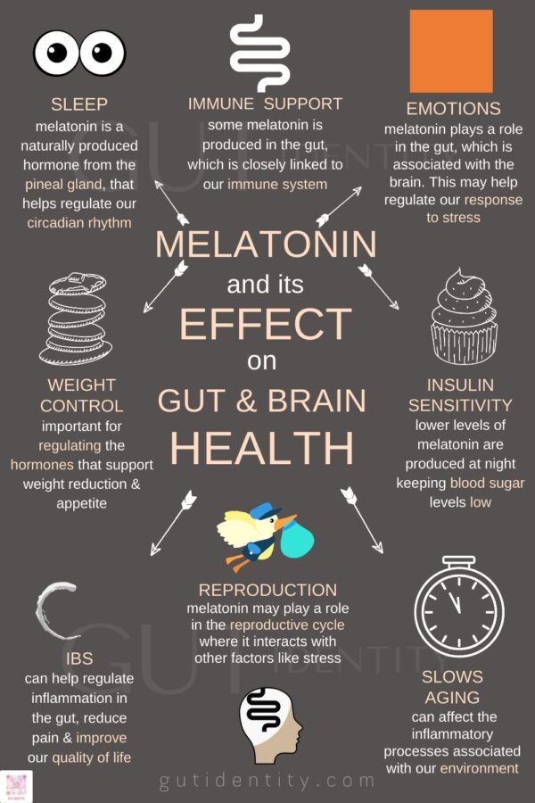 Melatonin and its Effect on Gut and Brain Health - Gutidentity