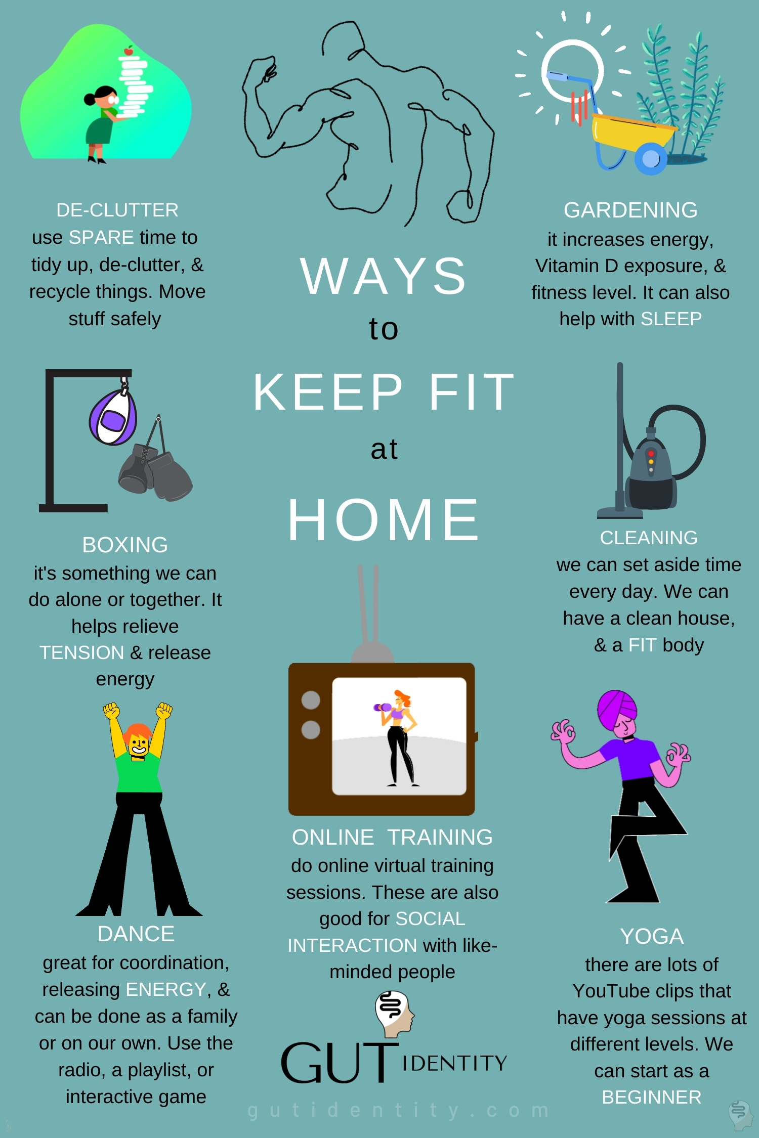 Ways to Keep Fit at Home by Gutidentity - Emma Bailey