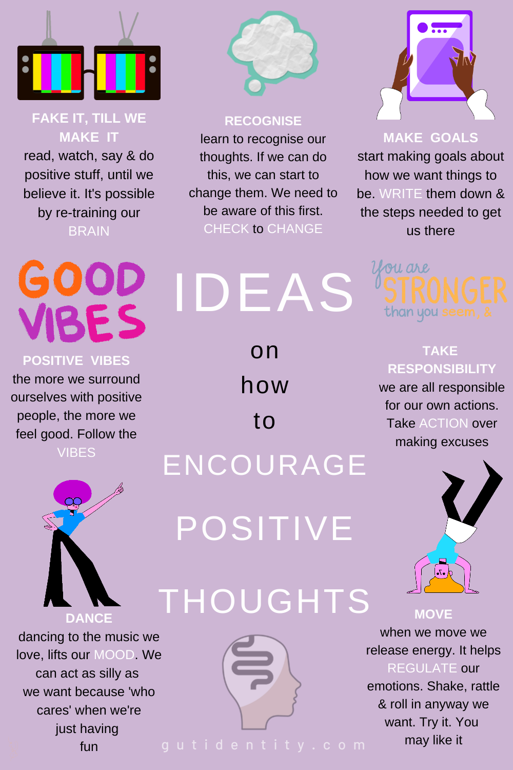 Ways to Encourage Positive Thoughts by Gutidentity - Emma Bailey