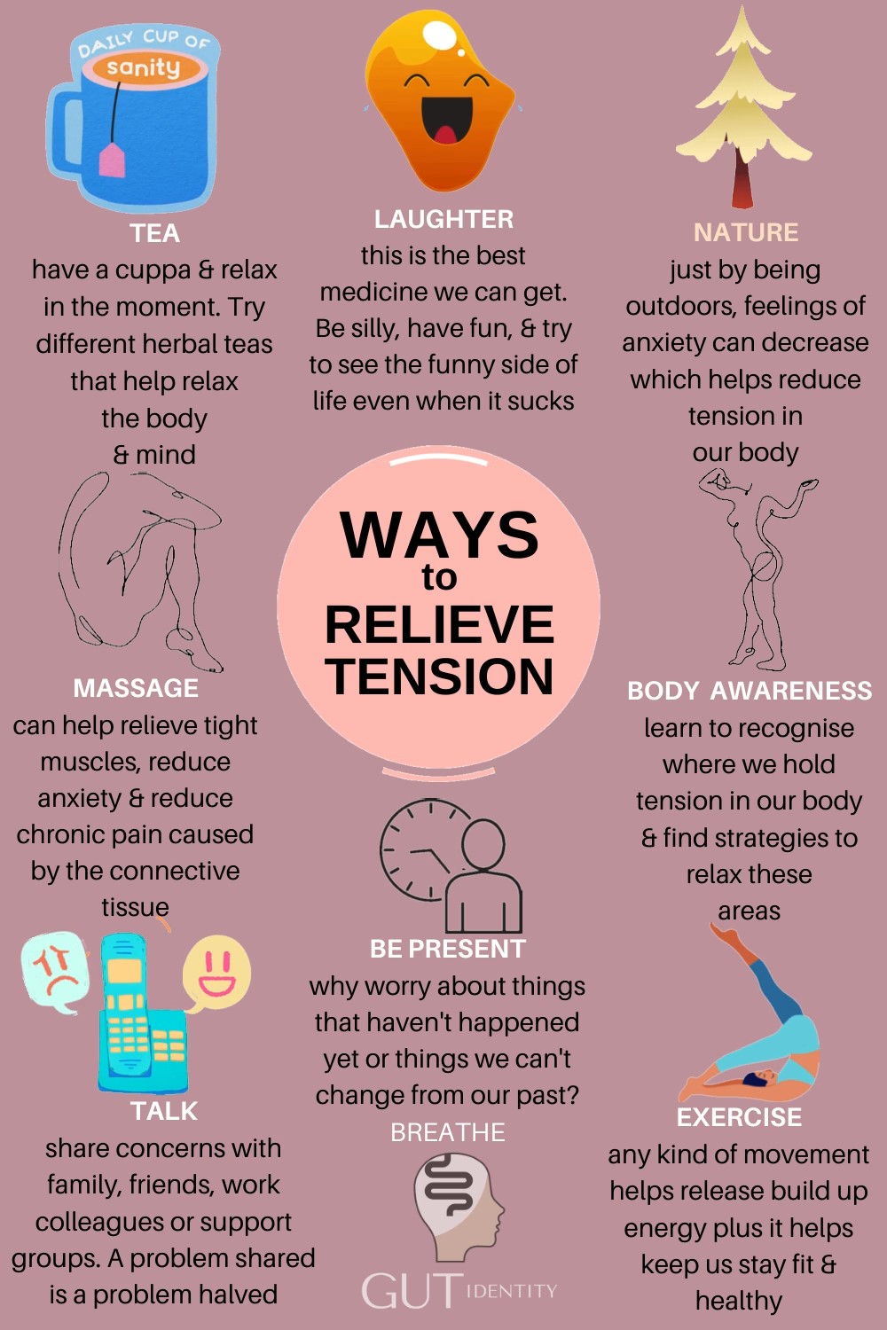 Ways to Relieve Tension in the Body - By Gutidentity