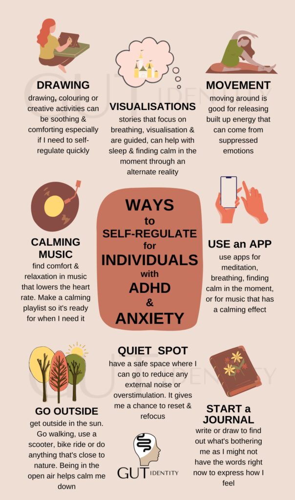 Self-regulation strategies for individuals with ADHD and Anxiety