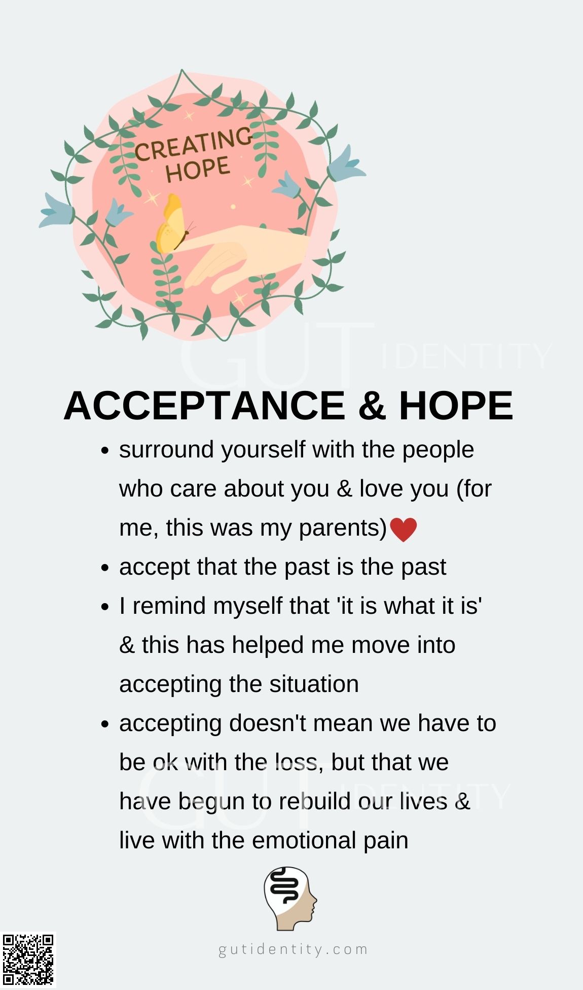 The acceptance and hope stage in grief