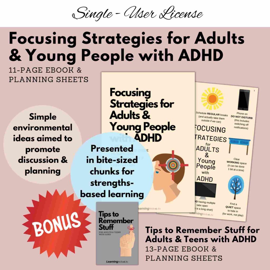 Focusing Strategies for Adults and Young People with ADHD by Gutidentity / Skills for Life