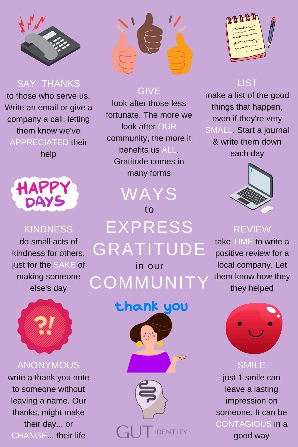 Ways to Express Gratitude by Gutidentity