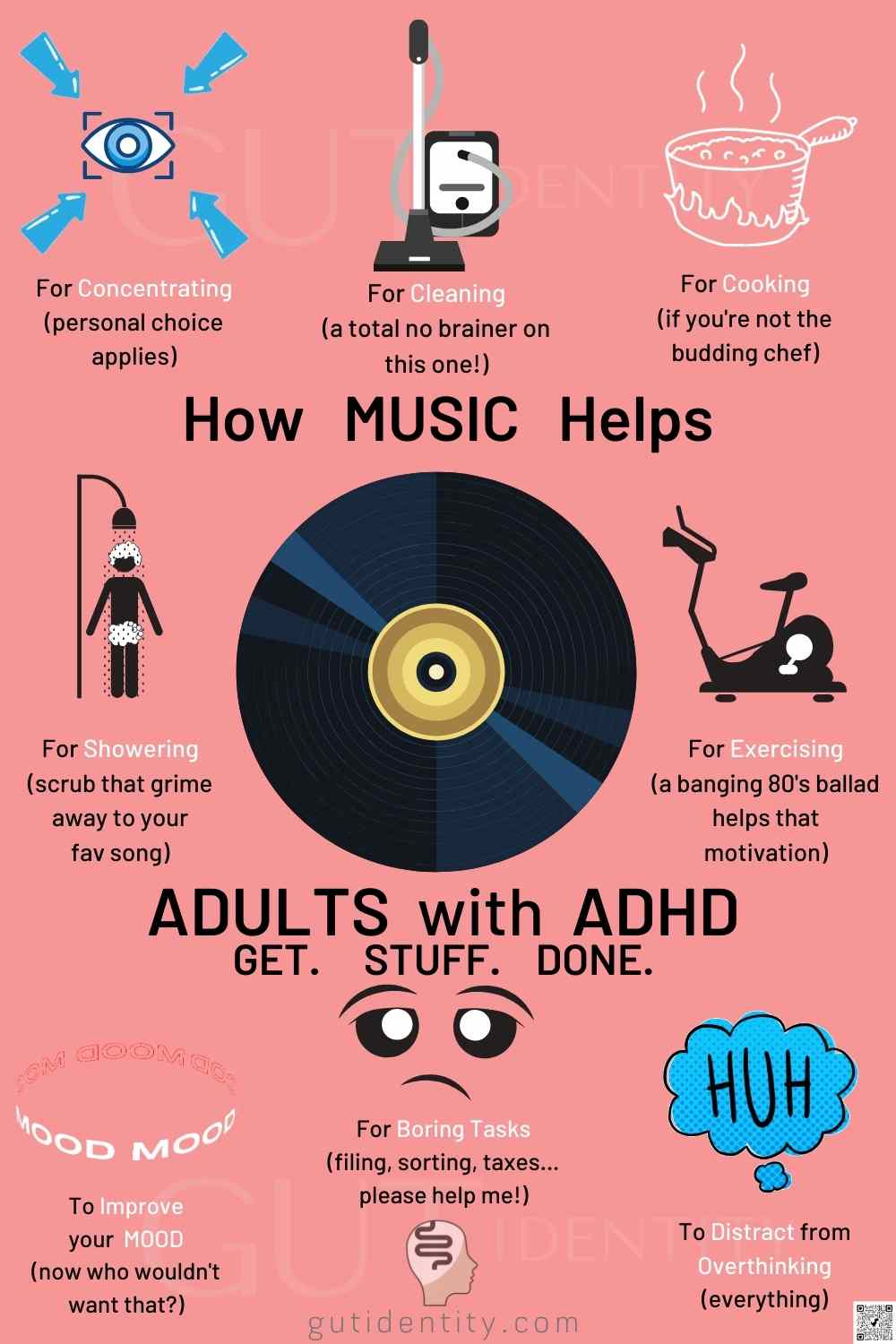 How Music Helps Adults with ADHD Get Stuff Done by Gutidentity