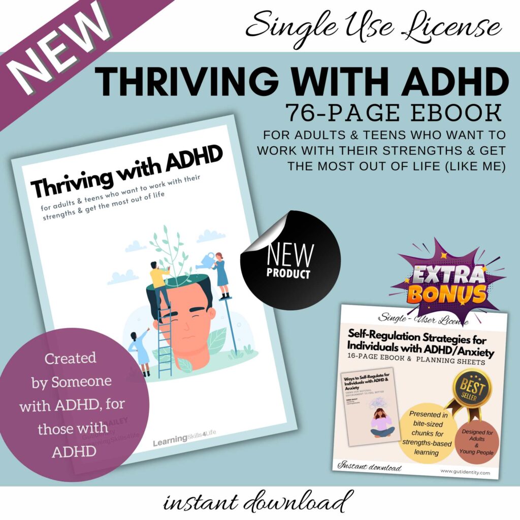 Thriving with ADHD eBook Guide-Single-Use License –ADHD Printable eBook for Individuals with ADHD- Teens & Adults with Adhd, Adhd Resources by Gutidentity