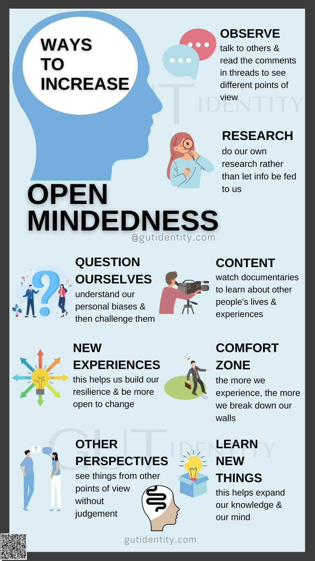 Ways to Increase Open-Mindedness by Gutidentity